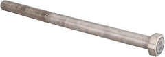 Value Collection - 1-8 UNC, 16" Length Under Head Hex Head Cap Screw - Partially Threaded, Grade 18-8 Stainless Steel, Uncoated, 1-5/16" Hex - Apex Tool & Supply