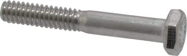 Value Collection - 1/4-20 UNC, 1-3/4" Length Under Head Hex Head Cap Screw - Partially Threaded, Grade 316 Stainless Steel, Uncoated, 7/16" Hex - Apex Tool & Supply