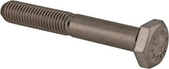 Value Collection - 1/4-28 UNF, 1-3/4" Length Under Head Hex Head Cap Screw - Partially Threaded, Grade 316 Stainless Steel, Uncoated, 7/16" Hex - Apex Tool & Supply