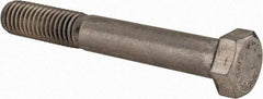 Value Collection - 1/2-13 UNC, 3-1/2" Length Under Head Hex Head Cap Screw - Partially Threaded, Grade 316 Stainless Steel, Uncoated, 3/4" Hex - Apex Tool & Supply
