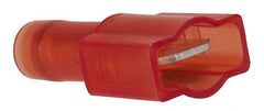 3M - 22 to 18 AWG, Nylon, Fully Insulated, Male Wire Disconnect - 1/4 Inch Wide Tab, Red, RoHS 2011/65/EU Compliant - Apex Tool & Supply