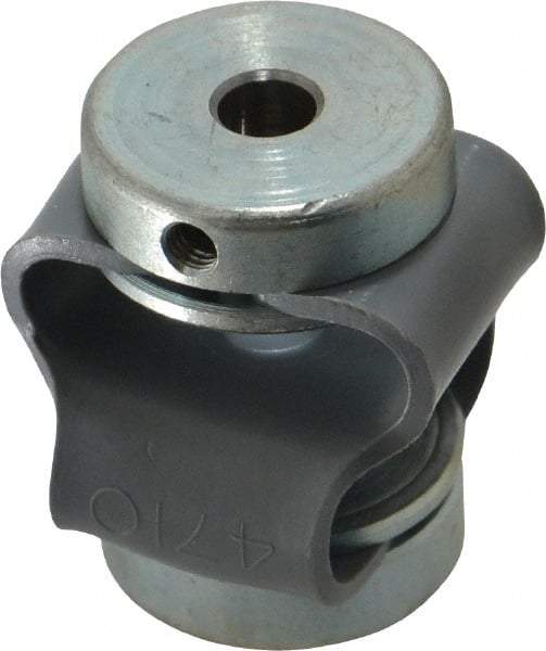 Huco - 3/16" Max Bore Diam, Flexible Flex P Double Loop Coupling - 27mm OD, Polyurethane - Apex Tool & Supply