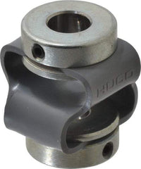 Huco - 5/16" Max Bore Diam, Flexible Flex P Double Loop Coupling - 27mm OD, Polyurethane - Apex Tool & Supply