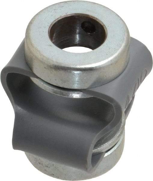 Huco - 3/8" Max Bore Diam, Flexible Flex P Double Loop Coupling - 27mm OD, Polyurethane - Apex Tool & Supply