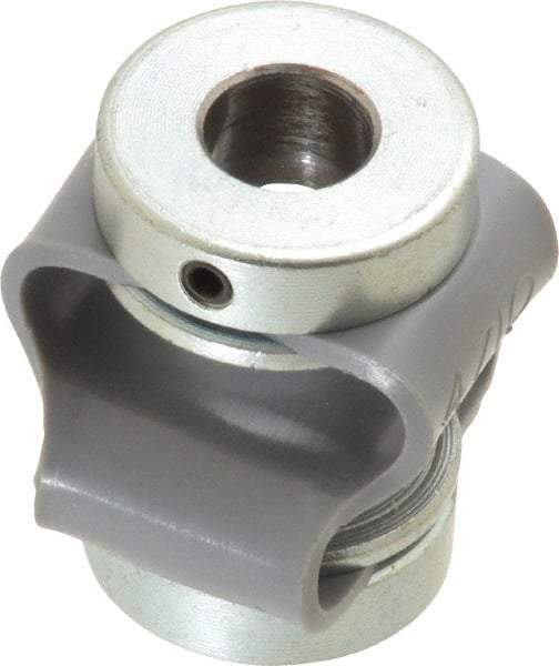 Huco - 5/16" Max Bore Diam, Flexible Flex P Double Loop Coupling - 27mm OD, Polyurethane - Apex Tool & Supply