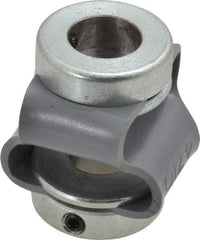 Huco - 3/8" Max Bore Diam, Flexible Flex P Double Loop Coupling - 27mm OD, Polyurethane - Apex Tool & Supply