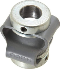 Huco - 3/8" Max Bore Diam, Flexible Flex P Double Loop Coupling - 27mm OD, Polyurethane - Apex Tool & Supply