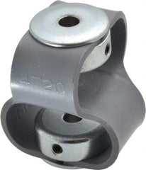 Huco - 1/4" Max Bore Diam, Flexible Flex P Double Loop Coupling - 48mm OD, Polyurethane - Apex Tool & Supply