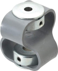 Huco - 3/8" Max Bore Diam, Flexible Flex P Double Loop Coupling - 48mm OD, Polyurethane - Apex Tool & Supply