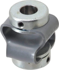 Huco - 3/8" Max Bore Diam, Flexible Flex P Double Loop Coupling - 48mm OD, Polyurethane - Apex Tool & Supply
