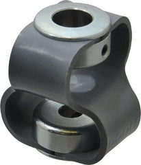Huco - 1/2" Max Bore Diam, Flexible Flex P Double Loop Coupling - 48mm OD, Polyurethane - Apex Tool & Supply
