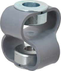 Huco - 1/2" Max Bore Diam, Flexible Flex P Double Loop Coupling - 48mm OD, Polyurethane - Apex Tool & Supply