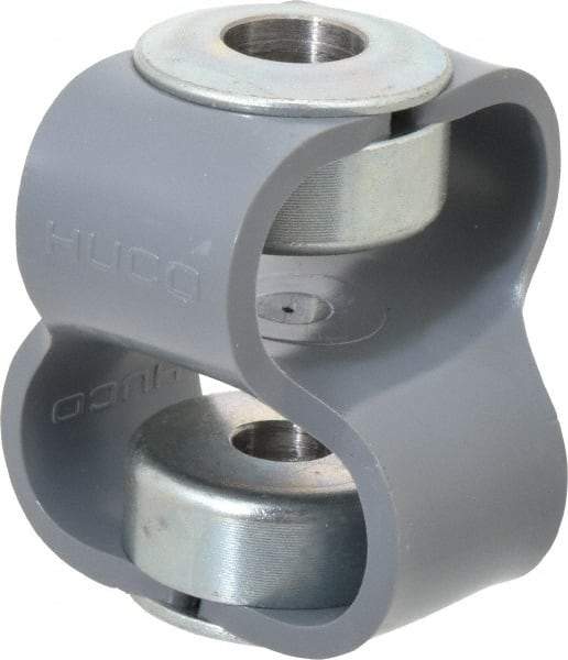 Huco - 1/2" Max Bore Diam, Flexible Flex P Double Loop Coupling - 54mm OD, Polyurethane - Apex Tool & Supply