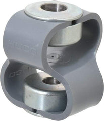 Huco - 1/2" Max Bore Diam, Flexible Flex P Double Loop Coupling - 54mm OD, Polyurethane - Apex Tool & Supply