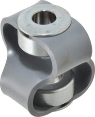 Huco - 5/8" Max Bore Diam, Flexible Flex P Double Loop Coupling - 54mm OD, Polyurethane - Apex Tool & Supply