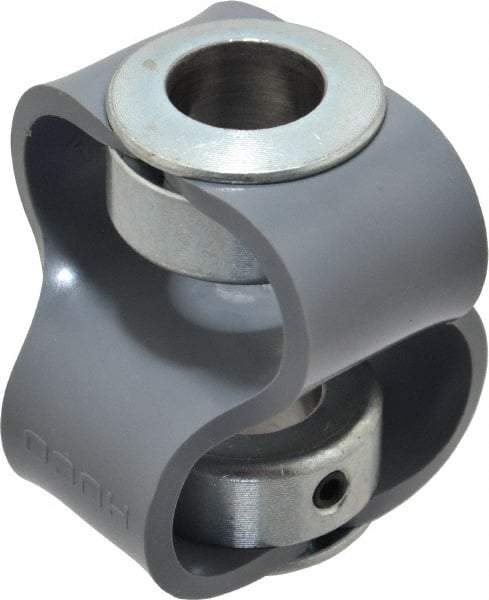 Huco - 5/8" Max Bore Diam, Flexible Flex P Double Loop Coupling - 54mm OD, Polyurethane - Apex Tool & Supply