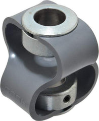 Huco - 5/8" Max Bore Diam, Flexible Flex P Double Loop Coupling - 54mm OD, Polyurethane - Apex Tool & Supply