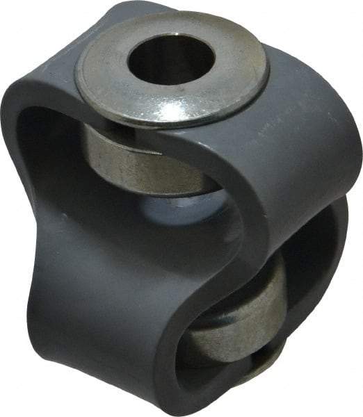 Huco - 1/2" Max Bore Diam, Flexible Flex P Double Loop Coupling - 56mm OD, Polyurethane - Apex Tool & Supply