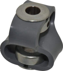 Huco - 5/8" Max Bore Diam, Flexible Flex P Double Loop Coupling - 56mm OD, Polyurethane - Apex Tool & Supply