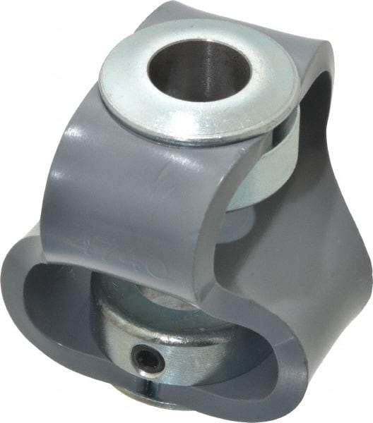 Huco - 5/8" Max Bore Diam, Flexible Flex P Double Loop Coupling - 56mm OD, Polyurethane - Apex Tool & Supply
