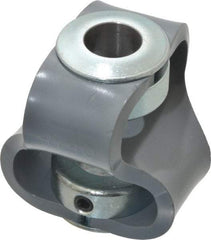 Huco - 5/8" Max Bore Diam, Flexible Flex P Double Loop Coupling - 56mm OD, Polyurethane - Apex Tool & Supply