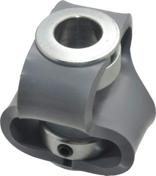 Huco - 5/8" Max Bore Diam, Flexible Flex P Double Loop Coupling - 56mm OD, Polyurethane - Apex Tool & Supply