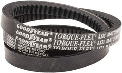 Continental ContiTech - Section AX, 35" Outside Length, V-Belt - Fiber Reinforced Vytracord, Torque-Flex, No. AX33 - Apex Tool & Supply