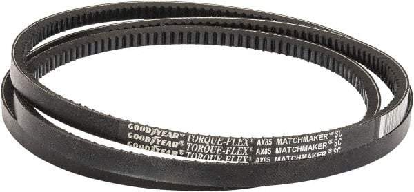 Continental ContiTech - Section AX, 87" Outside Length, V-Belt - Fiber Reinforced Vytracord, Torque-Flex, No. AX85 - Apex Tool & Supply
