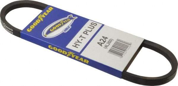 Continental ContiTech - Section A, 26" Outside Length, V-Belt - Wingprene Rubber-Impregnated Fabric, HY-T Matchmaker, No. A24 - Apex Tool & Supply