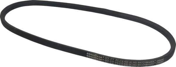 Continental ContiTech - Section A, 34" Outside Length, V-Belt - Wingprene Rubber-Impregnated Fabric, HY-T Matchmaker, No. A32 - Apex Tool & Supply