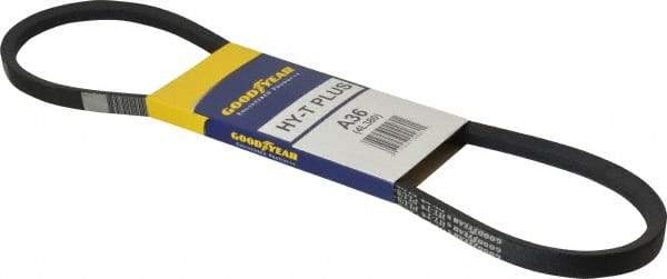 Continental ContiTech - Section A, 38" Outside Length, V-Belt - Wingprene Rubber-Impregnated Fabric, HY-T Matchmaker, No. A36 - Apex Tool & Supply
