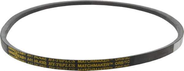 Continental ContiTech - Section A, 43" Outside Length, V-Belt - Wingprene Rubber-Impregnated Fabric, HY-T Matchmaker, No. A41 - Apex Tool & Supply