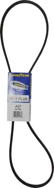Continental ContiTech - Section A, 59" Outside Length, V-Belt - Wingprene Rubber-Impregnated Fabric, HY-T Matchmaker, No. A57 - Apex Tool & Supply