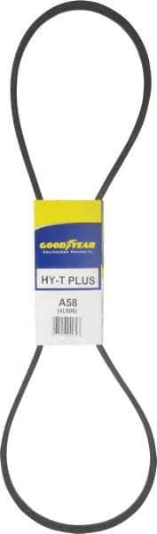 Continental ContiTech - Section A, 60" Outside Length, V-Belt - Wingprene Rubber-Impregnated Fabric, HY-T Matchmaker, No. A58 - Apex Tool & Supply