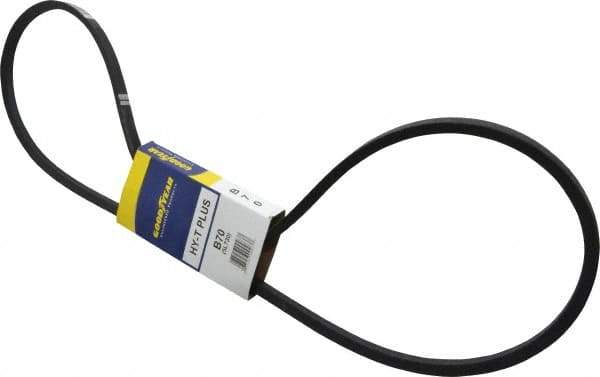 Continental ContiTech - Section B, 73" Outside Length, V-Belt - Wingprene Rubber-Impregnated Fabric, HY-T Matchmaker, No. B70 - Apex Tool & Supply