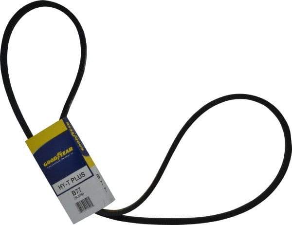 Continental ContiTech - Section B, 80" Outside Length, V-Belt - Wingprene Rubber-Impregnated Fabric, HY-T Matchmaker, No. B77 - Apex Tool & Supply