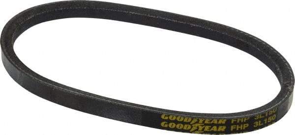Continental ContiTech - Section 3L, 15" Outside Length, V-Belt - High Traction Rubber, Fractional HP, No. 3L150 - Apex Tool & Supply