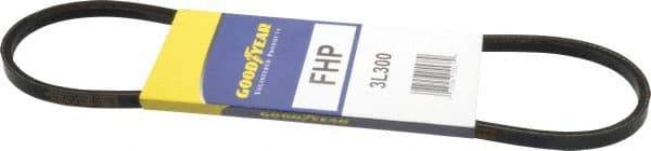 Continental ContiTech - Section 3L, 30" Outside Length, V-Belt - High Traction Rubber, Fractional HP, No. 3L300 - Apex Tool & Supply