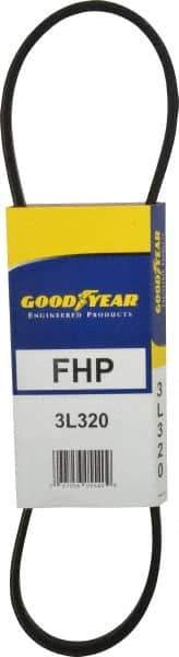 Continental ContiTech - Section 3L, 32" Outside Length, V-Belt - High Traction Rubber, Fractional HP, No. 3L320 - Apex Tool & Supply