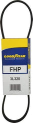 Continental ContiTech - Section 3L, 32" Outside Length, V-Belt - High Traction Rubber, Fractional HP, No. 3L320 - Apex Tool & Supply