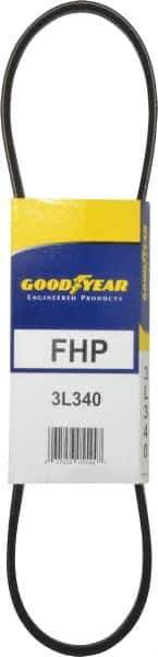 Continental ContiTech - Section 3L, 34" Outside Length, V-Belt - High Traction Rubber, Fractional HP, No. 3L340 - Apex Tool & Supply