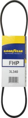 Continental ContiTech - Section 3L, 34" Outside Length, V-Belt - High Traction Rubber, Fractional HP, No. 3L340 - Apex Tool & Supply
