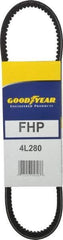 Continental ContiTech - Section 4L, 28" Outside Length, V-Belt - High Traction Rubber, Fractional HP, No. 4L280 - Apex Tool & Supply