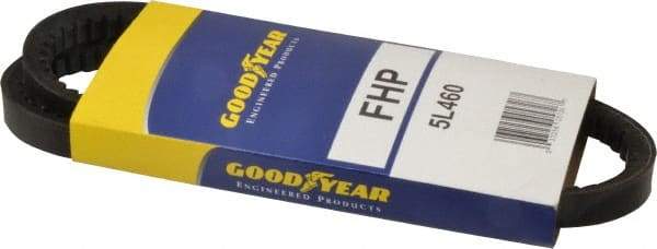 Continental ContiTech - Section 5L, 46" Outside Length, V-Belt - High Traction Rubber, Fractional HP, No. 5L460 - Apex Tool & Supply