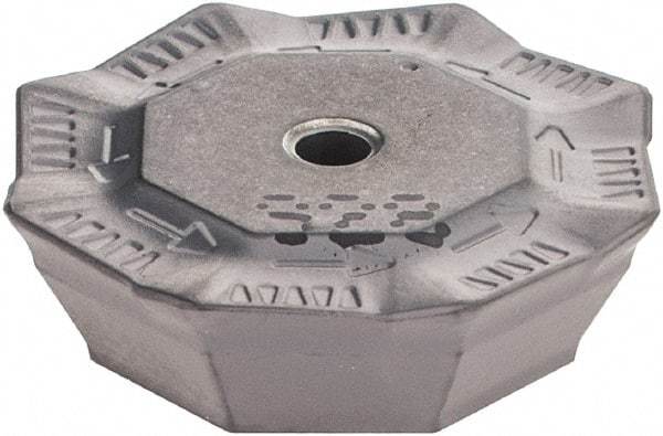 Iscar - OFMR0704 76 Grade IC928 Carbide Milling Insert - TiAlN Finish, 0.1791" Thick, 0.7008" Inscribed Circle, 0.6mm Corner Radius - Apex Tool & Supply