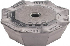 Iscar - OFMR0704 76 Grade IC928 Carbide Milling Insert - TiAlN Finish, 0.1791" Thick, 0.7008" Inscribed Circle, 0.6mm Corner Radius - Apex Tool & Supply