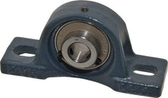 Value Collection - 4-7/8" OALBall Bearing Pillow Block - Cast Iron - Apex Tool & Supply