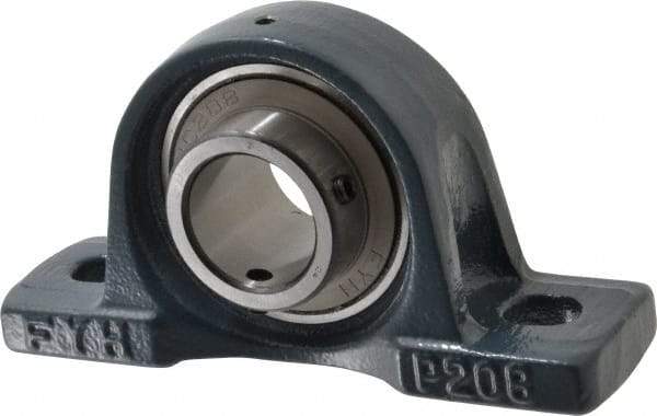 Value Collection - 7-1/8" OALBall Bearing Pillow Block - Cast Iron - Apex Tool & Supply