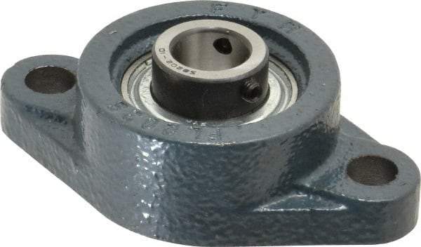 Value Collection - 3-7/8" OALBall Bearing Pillow Block - Cast Iron - Apex Tool & Supply
