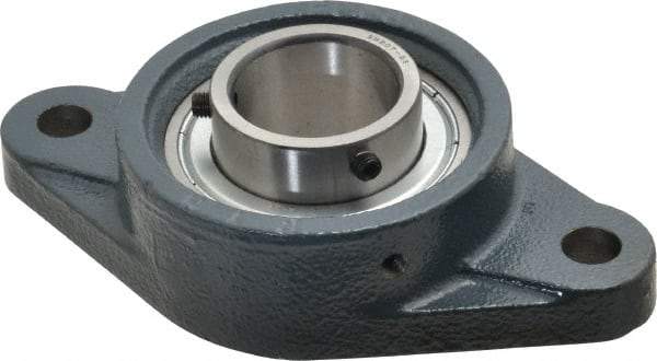 Value Collection - 6-1/8" OALBall Bearing Pillow Block - Cast Iron - Apex Tool & Supply